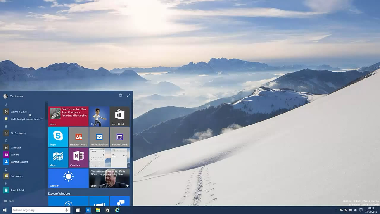Windows 10新預(yù)覽版上手，終于玩上斯巴達(dá)瀏覽器了
