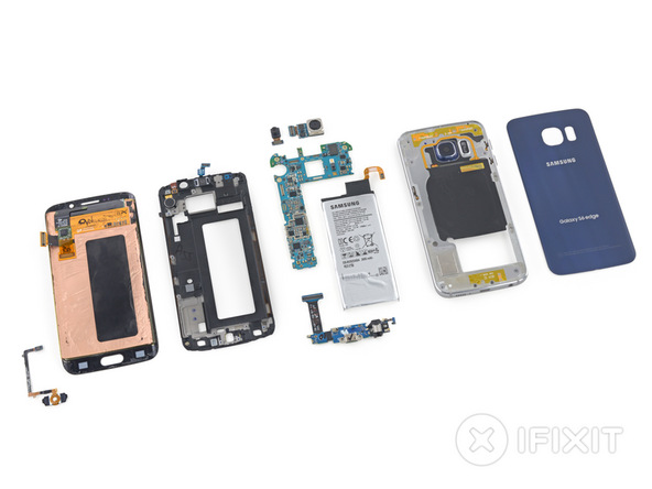 Galaxy S6 Edge拆解:膠水用太多 維修難