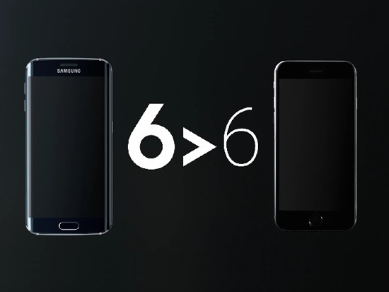 三星廣告又玩嘲諷:6>6,完爆蘋果iPhone6