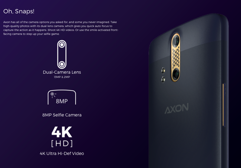 原來是它!中興旗艦Axon國行版7月21日發布