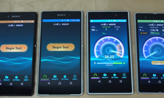 視頻:索尼XPERIA Z/Z1/Z2/Z3+上網性能比拼