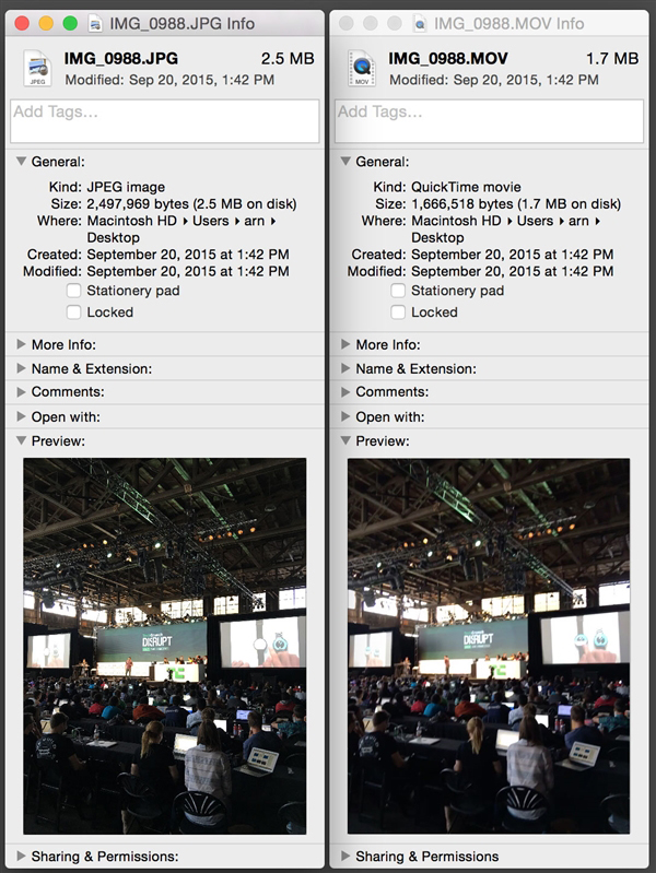 iPhone 6s Live Photos照片實為小視頻?
