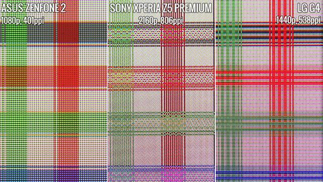 測試結果：索尼Z5 Premium的4K屏幕沒啥卵用？