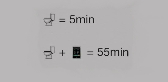 騷年們！讓手機盡量遠離廁所吧