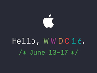 蘋果發(fā)出WWDC 2016邀請函：本月13日正式舉行
