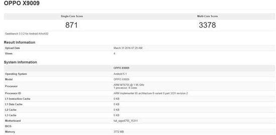 OPPO Find 9曝光，旗艦機僅配聯(lián)發(fā)科P10？