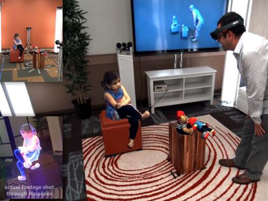視頻:異地戀不是事兒 微軟HoloLens全息影像驚人