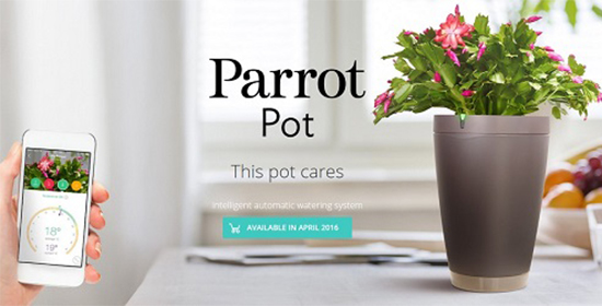 智能花盆Parrot?Pot?“植物殺手”們的春天來了