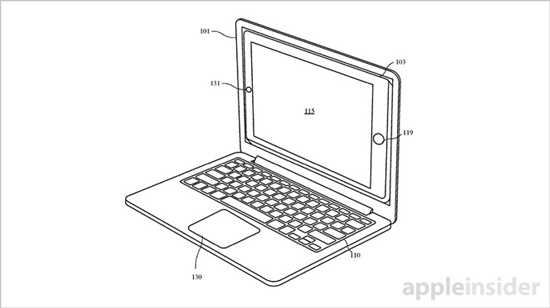 腦洞大開!蘋果新專利能把iPhone瞬間變筆記本