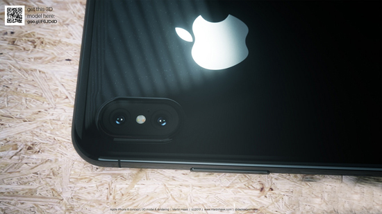 不出意外iPhone 8就是長這樣了:全面屏驚艷 額頭開孔感人