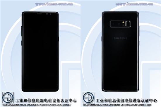 三星Note8國行版現(xiàn)身工信部：或于9月29日上市，售價6088元起