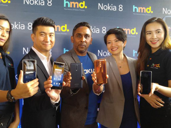 諾基亞在馬來西亞正式發布Nokia8:3552元,亮銅色