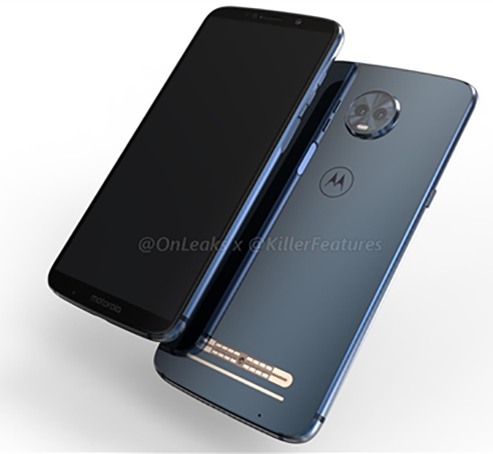 摩托首款全面屏模塊手機?Moto Z3 Play官方渲染圖曝光