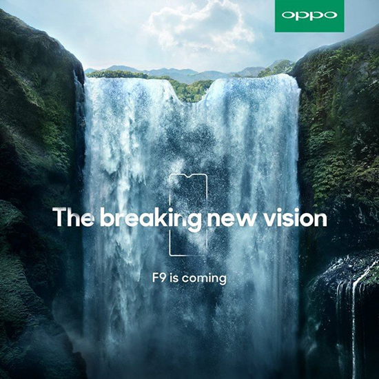 OPPO F9真機現身:美人尖全面屏 背部配色很妖艷