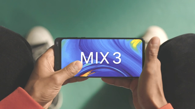 小米預熱大方秀小米MIX3:2400萬前置雙攝 滑蓋3D結構光解鎖