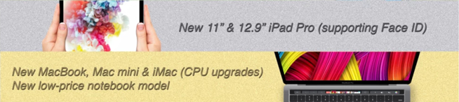 蘋果10月30日再開發布會:iPad Pro領銜 3款Mac更新就緒