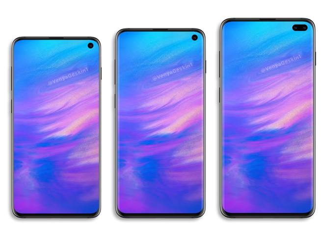 三星Galaxy S10真機曝光：更小開孔對標華為 屏占比再創(chuàng)新高
