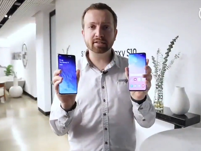 三星Galaxy S10外媒超前上手:白色版真香 超聲波屏幕指紋首次亮相