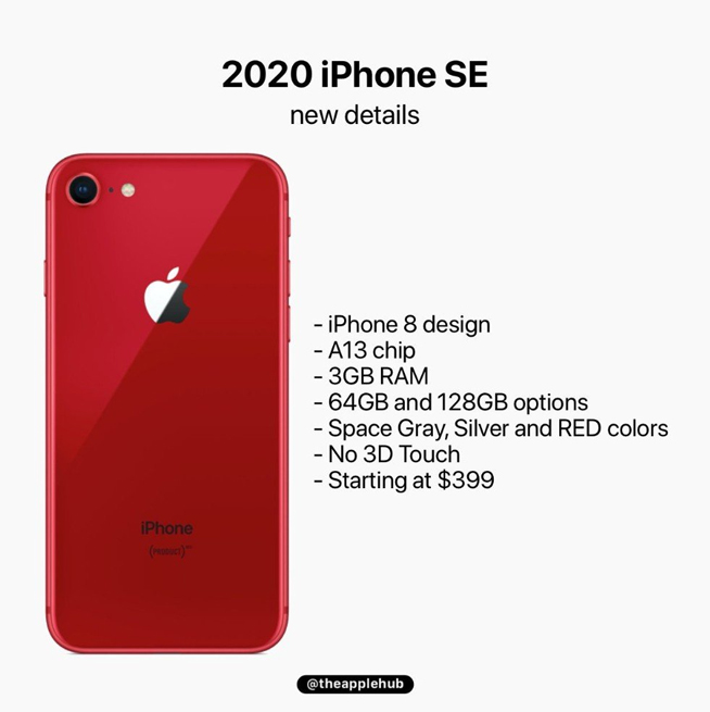 蘋果iPhone 9將于3月中旬來襲 A13處理器加持性價比誘人