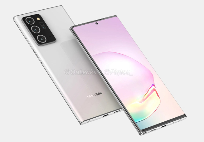 三星Note20 Ultra渲染圖意外曝光:對勁了!新配色很贊