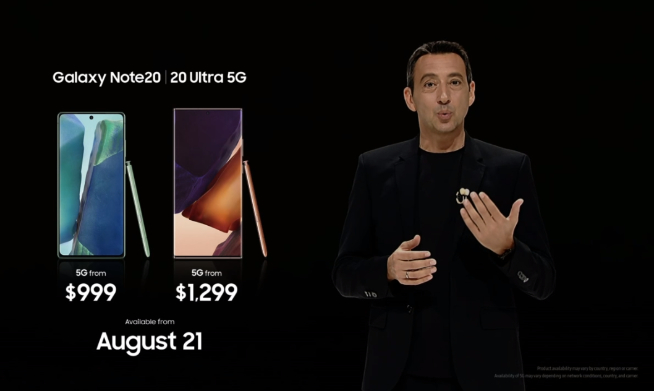 頂配售價萬元！三星Galaxy Note20 Ultra領銜五大新品發布